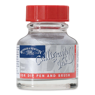 WINSOR & NEWTON CALLIGRAPHY INK 30 ML SILVER
