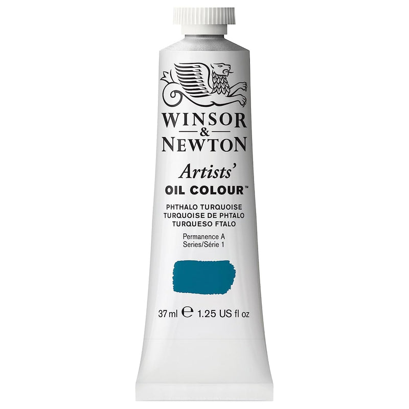 WINSOR & NEWTON ARTIST OIL COLOUR 37 ML PHTHALO TURQUOISE S1 (526)