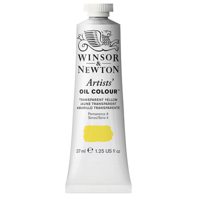 WINSOR & NEWTON ARTIST OIL COLOUR 37 ML TRANSPARENT YELLOW S4 (653)