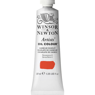 WINSOR & NEWTON ARTIST OIL COLOUR 37 ML CADMIUM SCARLET S4 (106)