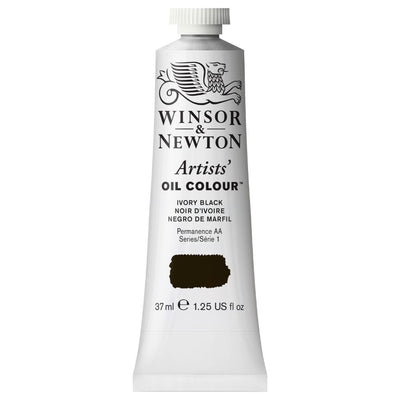 WINSOR & NEWTON ARTIST OIL COLOUR 37 ML IVORY BLACK S1 (331)