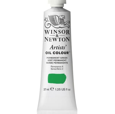 WINSOR & NEWTON ARTIST OIL COLOUR 37 ML PERMANENT GREEN S2 (481)