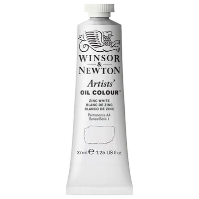 WINSOR & NEWTON ARTIST OIL COLOUR 37 ML ZINC WHITE S1 (748)