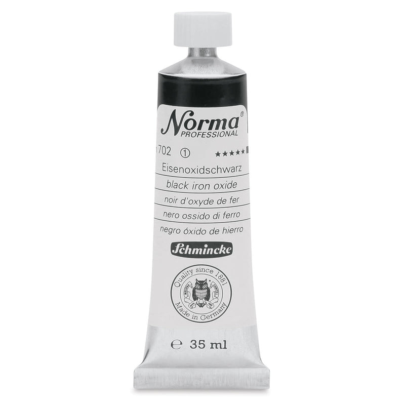 SCHMINCKE NORMA PROFESSIONAL OIL COLOUR 35 ML SR 1 BLACK IRON OXIDE (702)