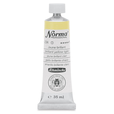 SCHMINCKE NORMA PROFESSIONAL OIL COLOUR 35 ML SR 1 BRILLIANT YELLOW LIGHT (234)