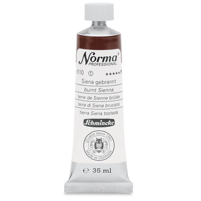 SCHMINCKE NORMA PROFESSIONAL OIL COLOUR 35 ML SR 1 BURNT SIENNA (610)