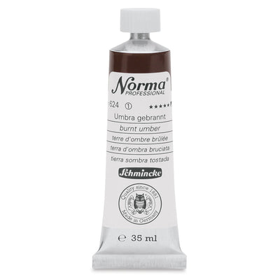 SCHMINCKE NORMA PROFESSIONAL OIL COLOUR 35 ML SR 1 BURNT UMBER (624)