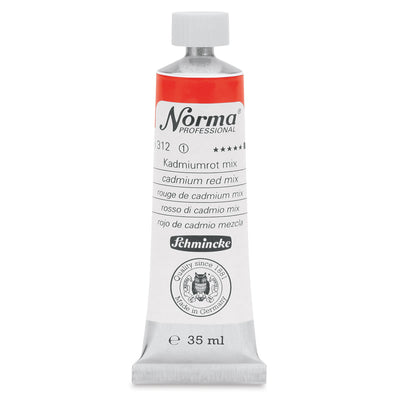 SCHMINCKE NORMA PROFESSIONAL OIL COLOUR 35 ML SR 1 CADMIUM RED MIX (312)