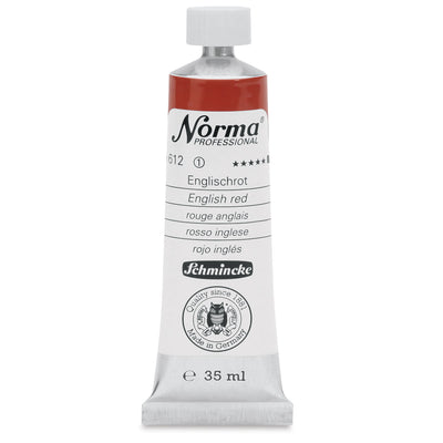 SCHMINCKE NORMA PROFESSIONAL OIL COLOUR 35 ML SR 1 ENGLISH RED (612)