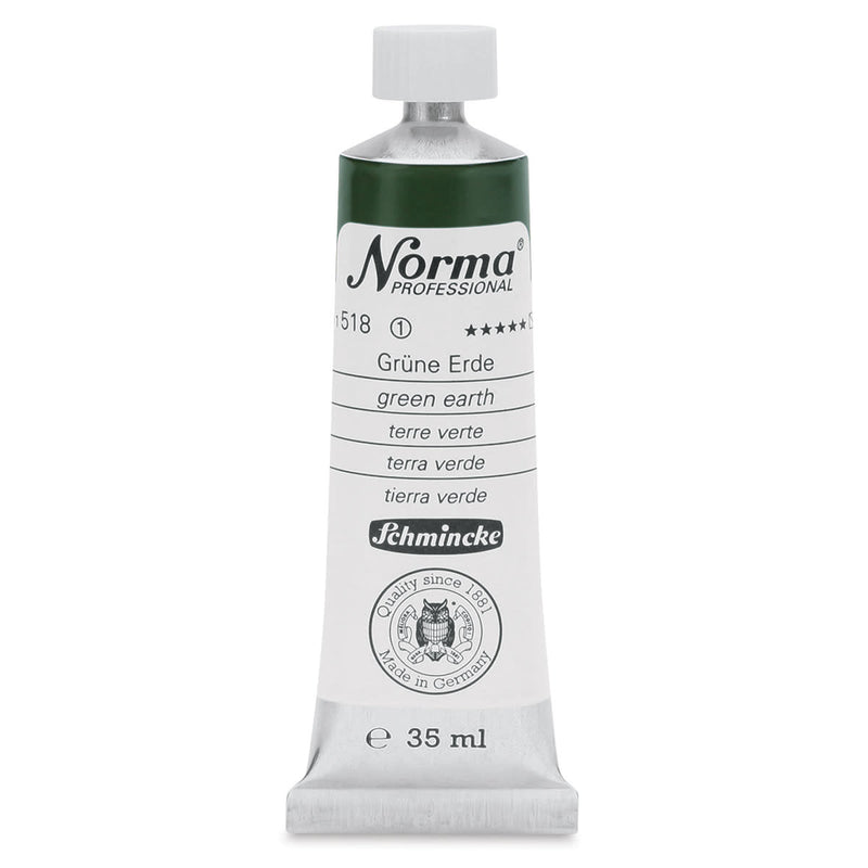 SCHMINCKE NORMA PROFESSIONAL OIL COLOUR 35 ML SR 1 GREEN EARTH (518)