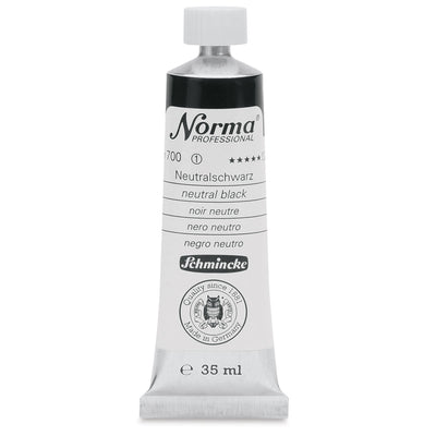 SCHMINCKE NORMA PROFESSIONAL OIL COLOUR 35 ML SR 1 NEUTRAL BLACK (700)