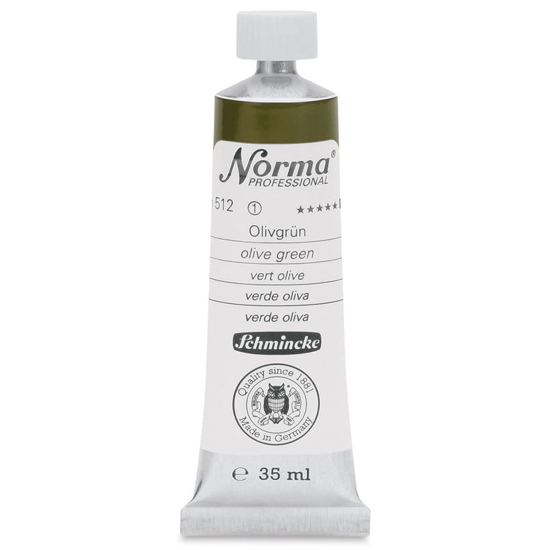 SCHMINCKE NORMA PROFESSIONAL OIL COLOUR 35 ML SR 1 OLIVE GREEN (512)