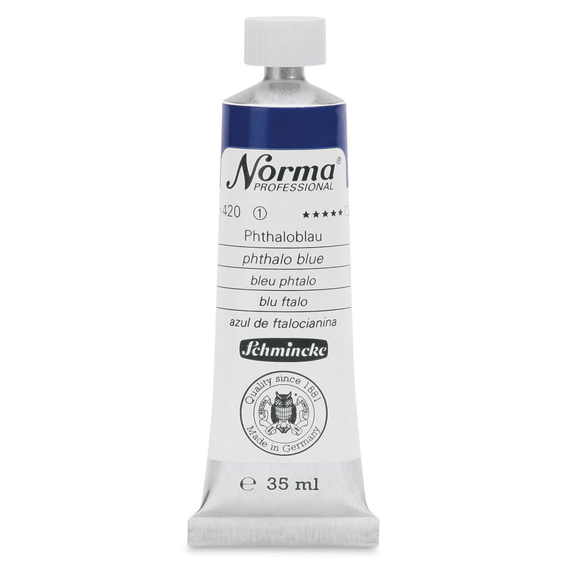 SCHMINCKE NORMA PROFESSIONAL OIL COLOUR 35 ML SR 1 PHTHALO BLUE (420)