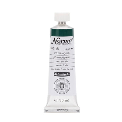 SCHMINCKE NORMA PROFESSIONAL OIL COLOUR 35 ML SR 1 PHTHALO GREEN (500)