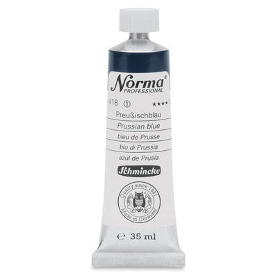 SCHMINCKE NORMA PROFESSIONAL OIL COLOUR 35 ML SR 1 PRUSSIAN BLUE (418)