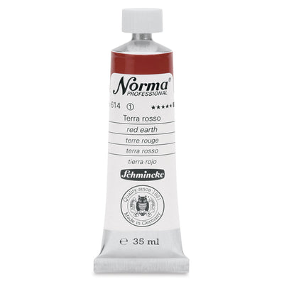 SCHMINCKE NORMA PROFESSIONAL OIL COLOUR 35 ML SR 1 RED EARTH (614)