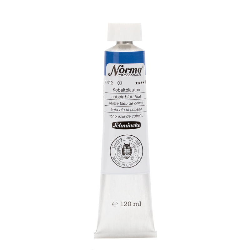 SCHMINCKE NORMA PROFESSIONAL OIL COLOUR 120 ML SR 1 COBALT BLUE HUE (412)
