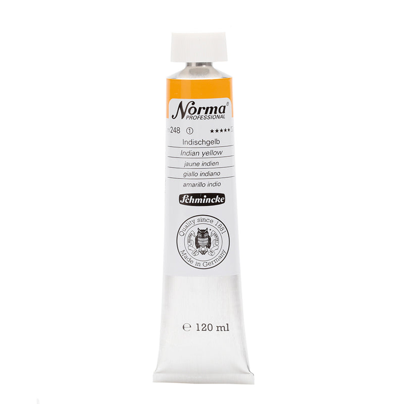 SCHMINCKE NORMA PROFESSIONAL OIL COLOUR 120 ML SR 1 INDIAN YELLOW (248)