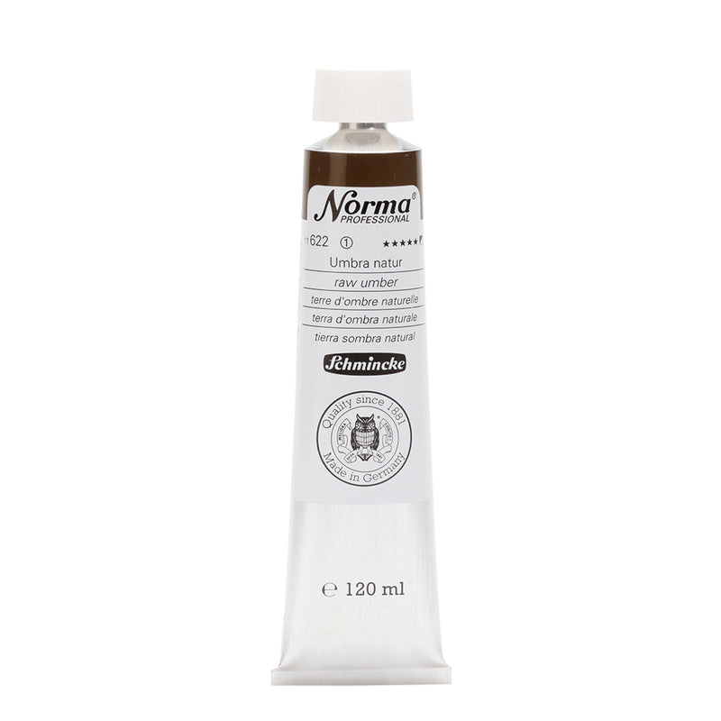 SCHMINCKE NORMA PROFESSIONAL OIL COLOUR 120 ML SR 1 RAW UMBER (622)
