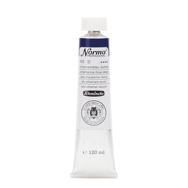 SCHMINCKE NORMA PROFESSIONAL OIL COLOUR 120 ML SR 1 ULTRAMARINE BLUE DEEP (402)