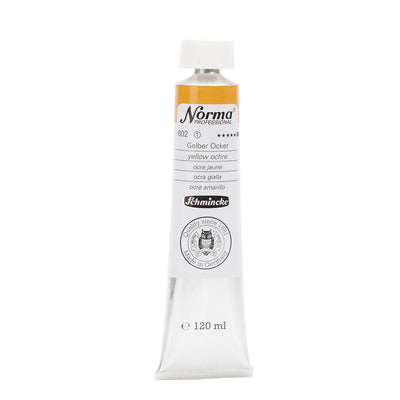 SCHMINCKE NORMA PROFESSIONAL OIL COLOUR 120 ML SR 1 YELLOW OCHRE (602)