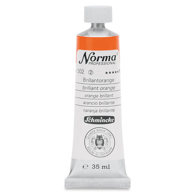 SCHMINCKE NORMA PROFESSIONAL OIL COLOUR 35 ML SR 2 BRILLIANT ORANGE (302)