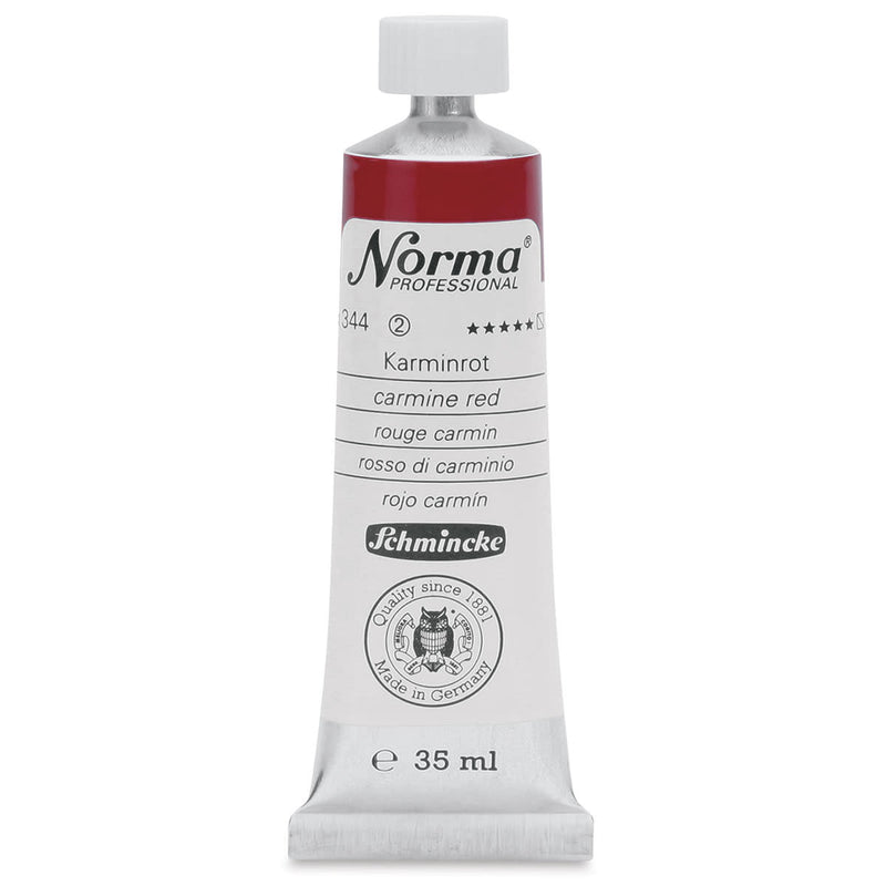 SCHMINCKE NORMA PROFESSIONAL OIL COLOUR 35 ML SR 2 CARMINE RED (344)