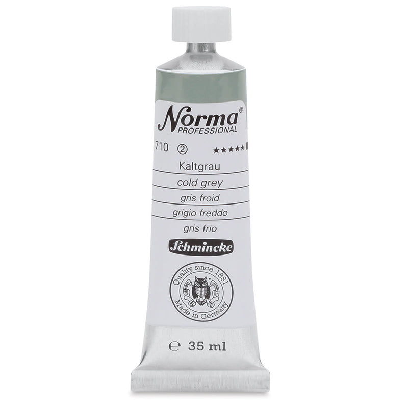 SCHMINCKE NORMA PROFESSIONAL OIL COLOUR 35 ML SR 2 COLD GREY (710)