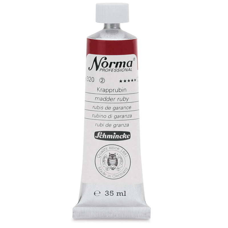 SCHMINCKE NORMA PROFESSIONAL OIL COLOUR 35 ML SR 2 MADDER RUBY (320)