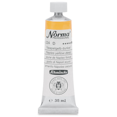 SCHMINCKE NORMA PROFESSIONAL OIL COLOUR 35 ML SR 2 NAPLES YELLOW DEEP (224)