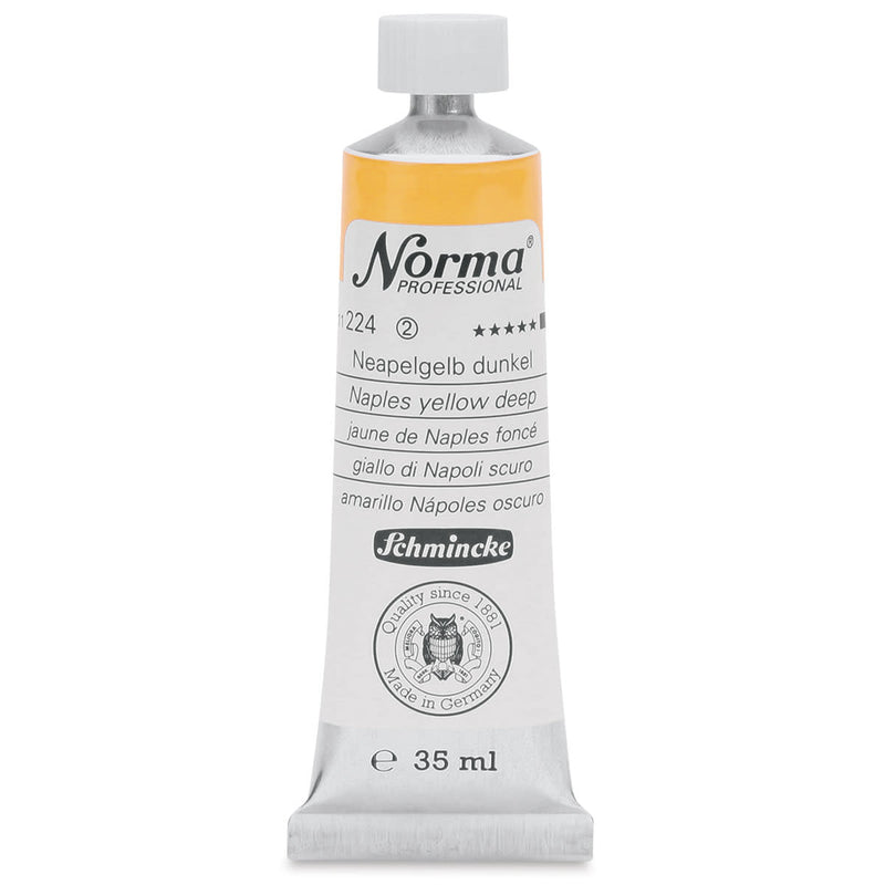 SCHMINCKE NORMA PROFESSIONAL OIL COLOUR 35 ML SR 2 NAPLES YELLOW DEEP (224)