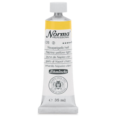 SCHMINCKE NORMA PROFESSIONAL OIL COLOUR 35 ML SR 2 NAPLES YELLOW LIGHT (226)