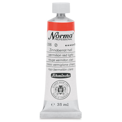 SCHMINCKE NORMA PROFESSIONAL OIL COLOUR 35 ML SR 2 VERMILION RED LIGHT (306)