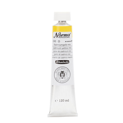SCHMINCKE NORMA PROFESSIONAL OIL COLOUR 120 ML SR 2 CADMIUM YELLOW MIX (240)