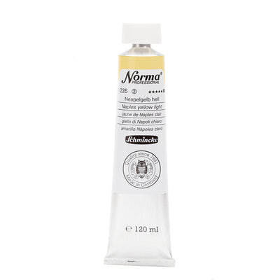 SCHMINCKE NORMA PROFESSIONAL OIL COLOUR 120 ML SR 2 NAPLES YELLOW LIGHT (226)