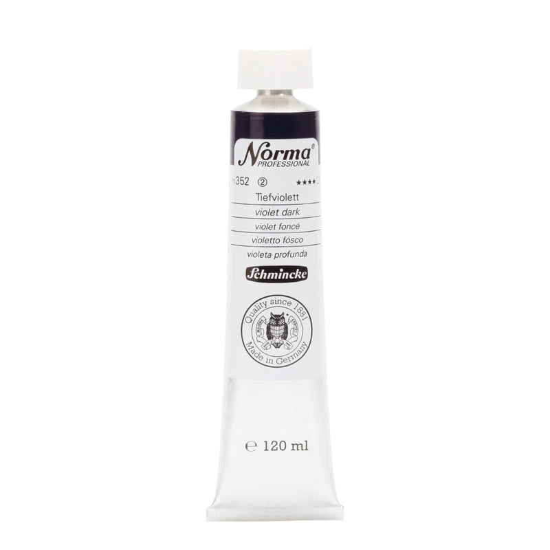 SCHMINCKE NORMA PROFESSIONAL OIL COLOUR 120 ML SR 2 VIOLET DARK (352)
