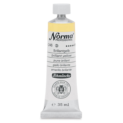 SCHMINCKE NORMA PROFESSIONAL OIL COLOUR 35 ML SR 3 BRILLIANT YELLOW (246)