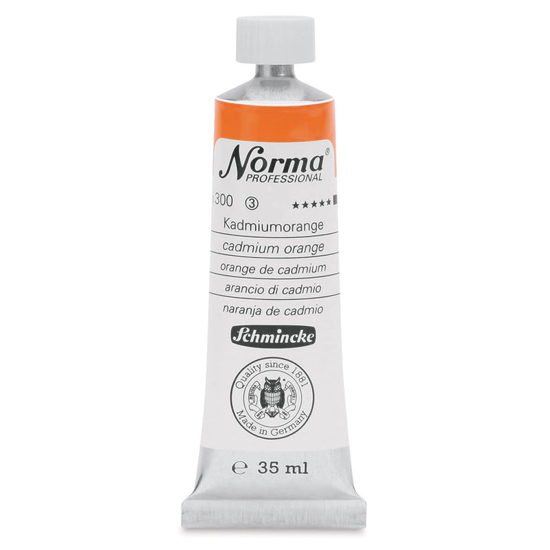 SCHMINCKE NORMA PROFESSIONAL OIL COLOUR 35 ML SR 3 CADMIUM ORANGE (300)