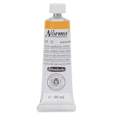 SCHMINCKE NORMA PROFESSIONAL OIL COLOUR 35 ML SR 3 CHROME YELLOW HUE MID (230)