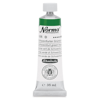 SCHMINCKE NORMA PROFESSIONAL OIL COLOUR 35 ML SR 3 SCHWEINFURT GREEN HUE (506)