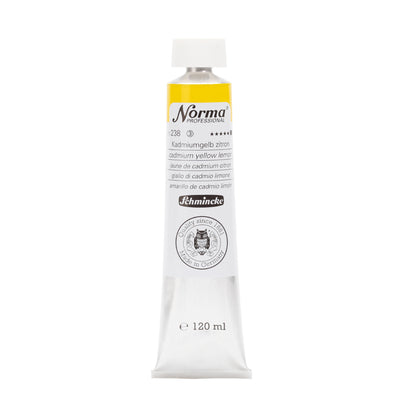SCHMINCKE NORMA PROFESSIONAL OIL COLOUR 120 ML SR 3 CADMIUM YELLOW LEMON (238)