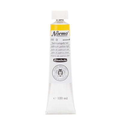 SCHMINCKE NORMA PROFESSIONAL OIL COLOUR 120 ML SR 3 CADMIUM YELLOW LIGHT (242)