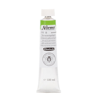 SCHMINCKE NORMA PROFESSIONAL OIL COLOUR 120 ML SR 3 PERMANENT YELLOWISH-G (510)