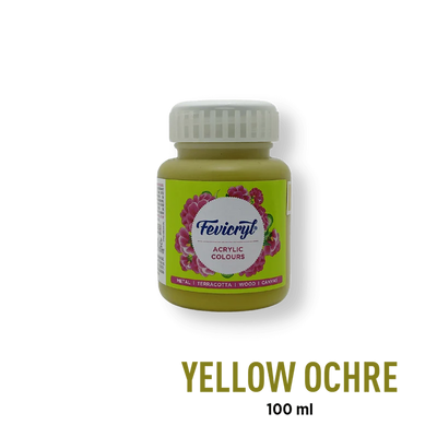FEVICRYL ACRYLIC COLOUR 26 YELLOW OCHRE 100 ML