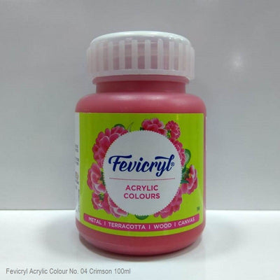 FEVICRYL ACRYLIC COLOUR 04 CRIMSON 100 ML