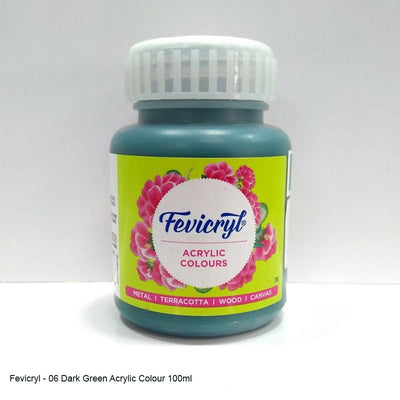 FEVICRYL ACRYLIC COLOUR 06 DARK GREEN 100 ML