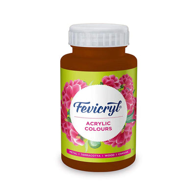 FEVICRYL ACRYLIC COLOUR 01 BURNT SIENNA 500 ML
