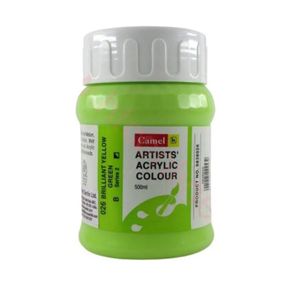 CAMLIN ARTIST ACRYLIC 500 ML SR 3 BRILLIANT YELLOW GREEN 026