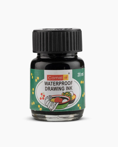 CAMLIN WATER PROOF DRAWING  INK 20 ML DARK GREEN