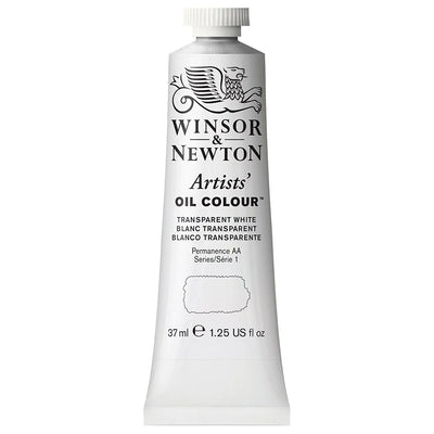 WINSOR & NEWTON ARTIST OIL COLOUR 37 ML TRANSPARENT WHITE S1 (655)